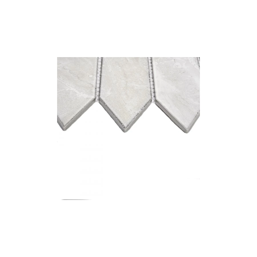 Мозаика Bonaparte Керамогранитная мозаика Level light 195х48 матовая серая 31,3х25,5 см