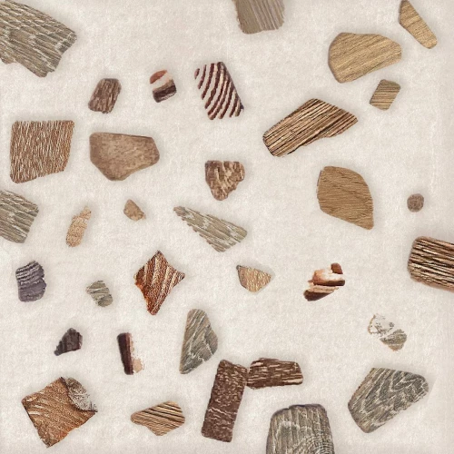 Плитка настенная Eletto Ceramica Wood Terazzo матовый бежевый 00-00002402 15х15 см