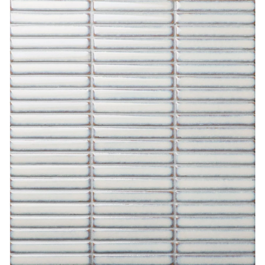 Мозаика Bonaparte Керамогранитная мозаика Finger sweet milk 92х12 белая 29,8х28,4 см