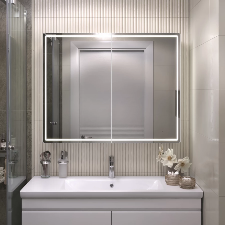 Зеркало шкаф Vigo Geometry Classic 1000 навесной 119 99.6x79 см