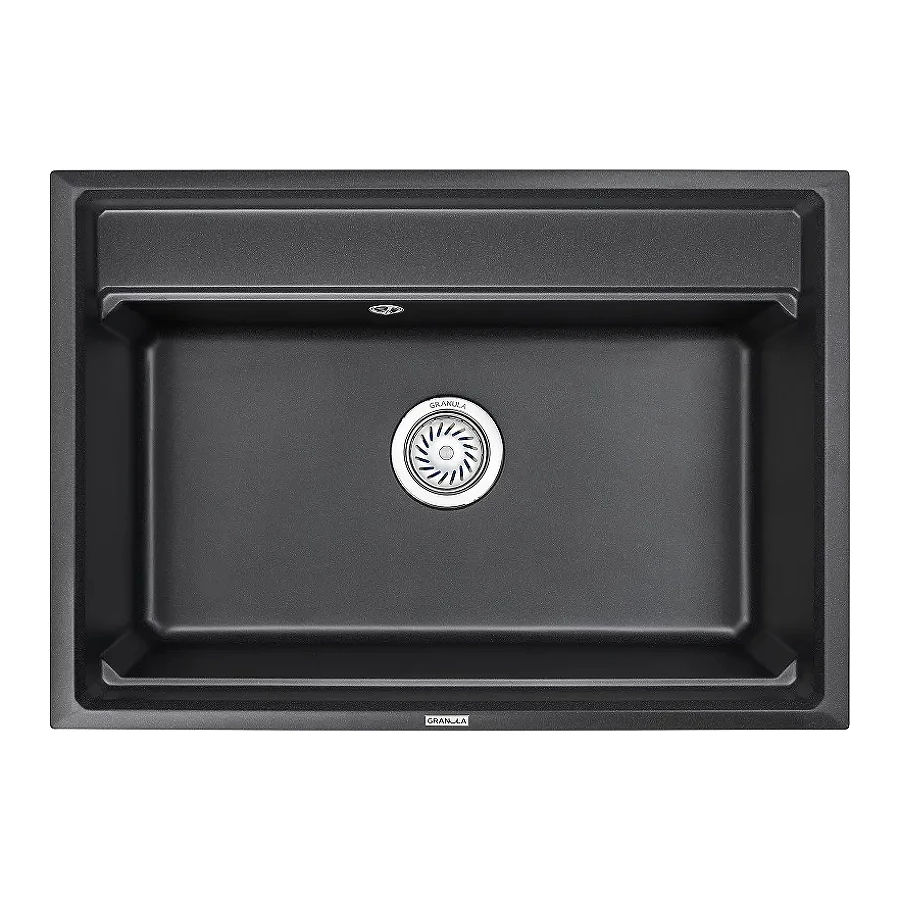 Кухонная мойка Granula Kitchen Space 7301, ЧЁРНЫЙ 73х51 см