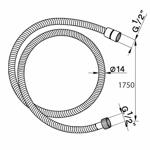 Шланг для душа Jacob Delafon E75204-CP