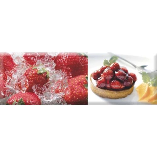 Плитка настенная Absolut Keramika Decor Candy Fruits 02 глянцевая красная AK0913 30х10 см