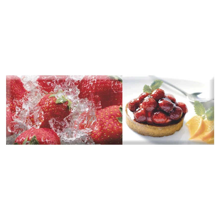Плитка настенная Absolut Keramika Decor Candy Fruits 02 глянцевая красная AK0913 30х10 см