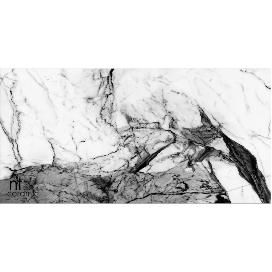 Керамогранит NT Ceramic Bright and Shiny Marble Grey Полированный NTT9111P 120х60 см