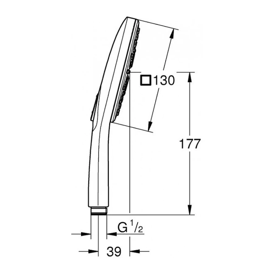 Душевая лейка Grohe Rainshower SmartActive хром 26582000