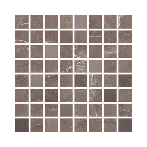 Плитка настенная Love Ceramic Marble Mosaic Tortora Matt матовая коричневая 663.0104.0371 17,4х17,4 см