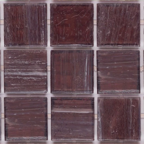 Мозаика стеклянная Trend Brillante Opale 227 с авантюрином 2x2 на бумаге глянцевая баклажановая Br227 31,6х31,6 см