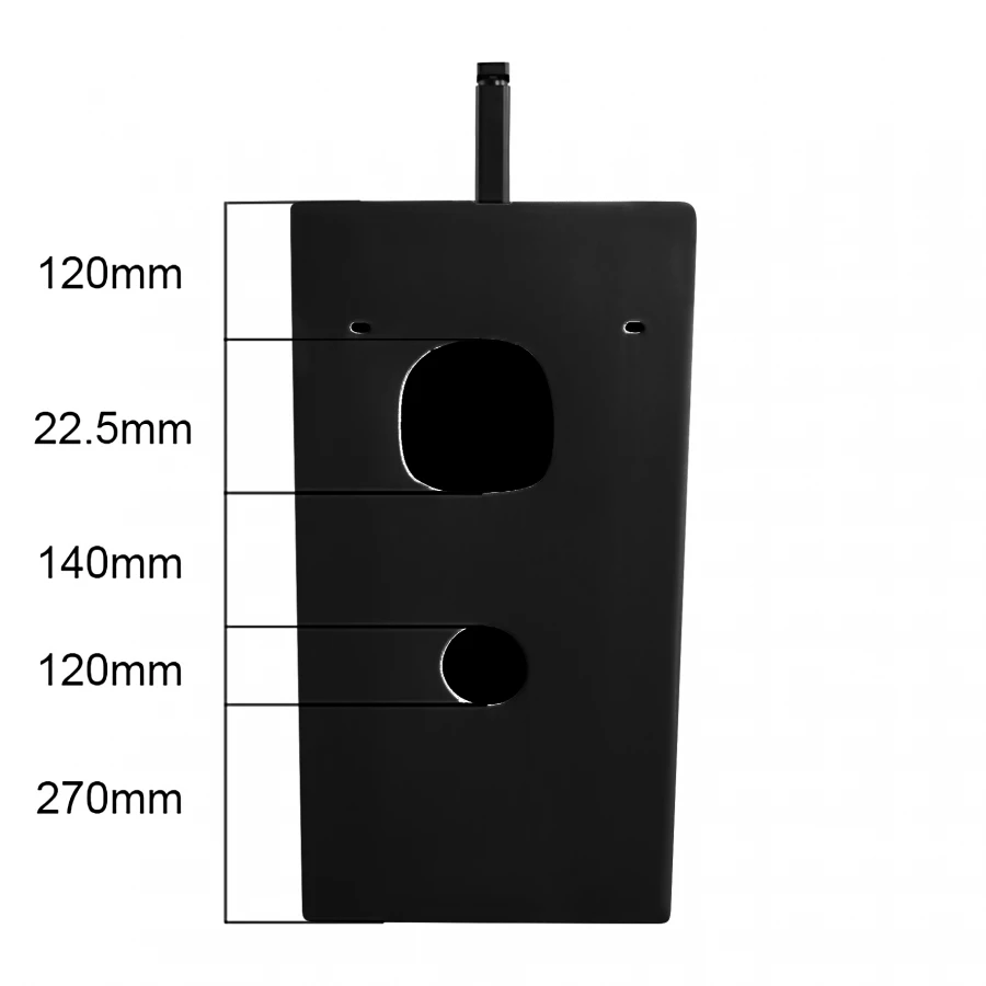 Раковина напольная Azario Comella отдельностоящая прямоугольная черный матовый AZ-314MB 48х42х83 см