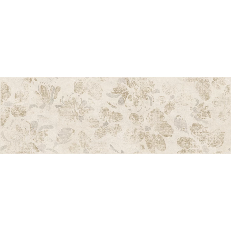 Вставка Meissen Keramik Organic цветы бежевый 25х75 см