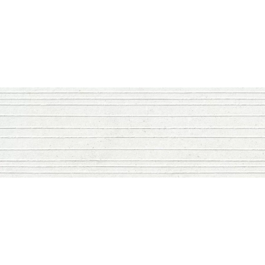 Плитка настенная Peronda Manhattan Wall Manhattan White Lines SP R матовая белая 5087840299 100х33,3 см