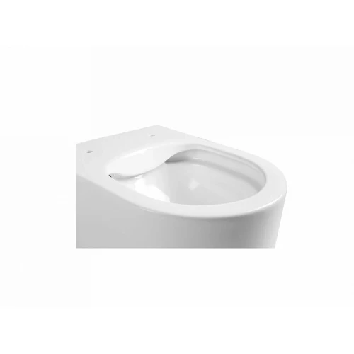 Унитаз компакт Aquatek Мия подвесной безободковый тонкое сиденье с механизмом плавного закрывания крепеж AQ2004-00 49x37x34 см