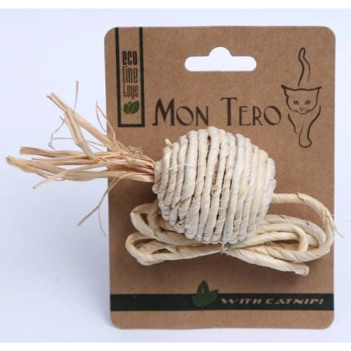 Игрушка для кошек Mon Tero Эко мячик с хвостиком XHC-2146