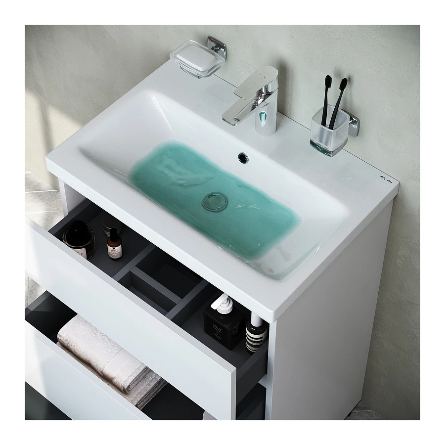 База под раковину Am Pm Gem S напольная 3 ящика белый глянец M91FSX0602WG 60 см