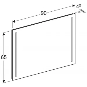Зеркало Geberit Option с подсветкой 500.589.00.1 90x65 см