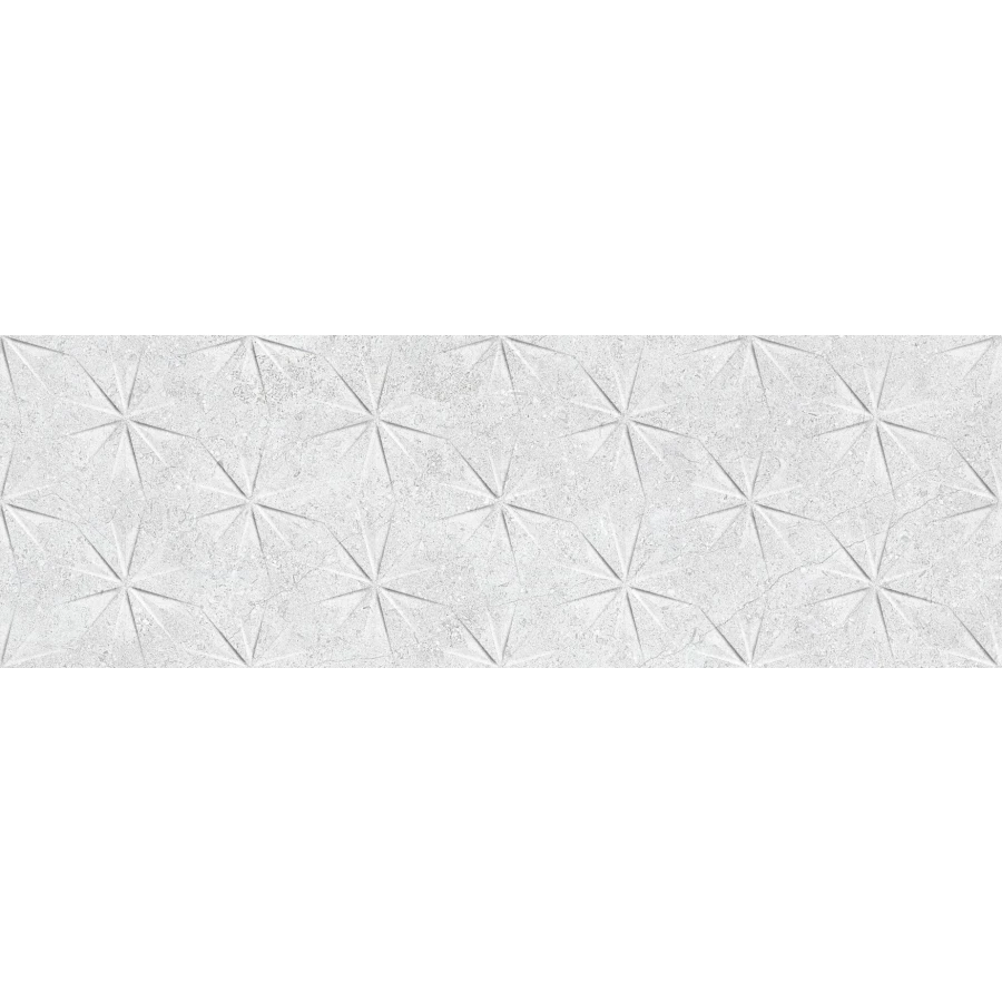 Плитка Saloni Markthal Graphic Light матовая белая 90x30 см