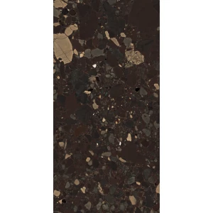 Керамогранит Seratonia Glossy Terra Premium Dark темно-коричневый 120х60 см