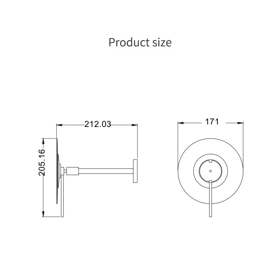 Зеркало Java настенное с увеличением 5х S-M112L