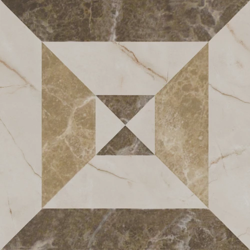 Декор Kerama Marazzi Бикуш грань глянцевый коричневый 9,8х9,8 см