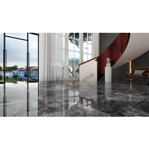 Керамогранит Bonaparte Arles Dark Grey Pol Rect серый 120х60 см