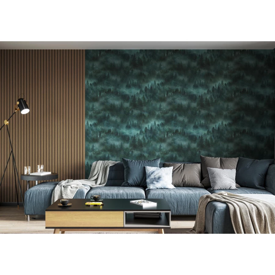 Обои флизелиновые Palitra Home HomeColor My Forest зелёные HC71960-67 1,06х10,05 м