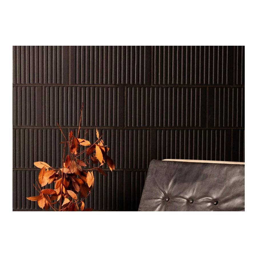 Плитка настенная Peronda FS Loft Black матовая черная 5074434450 40х20 см