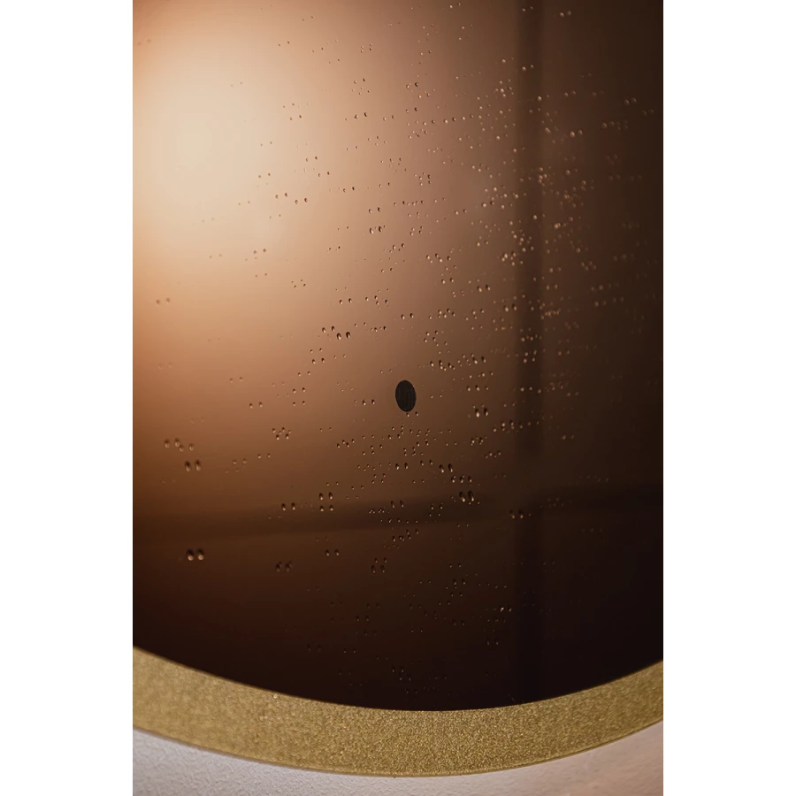 Зеркало Azario Monaco-gold бесконтактный сенсор золотая рамка LED-00002767 d100 см