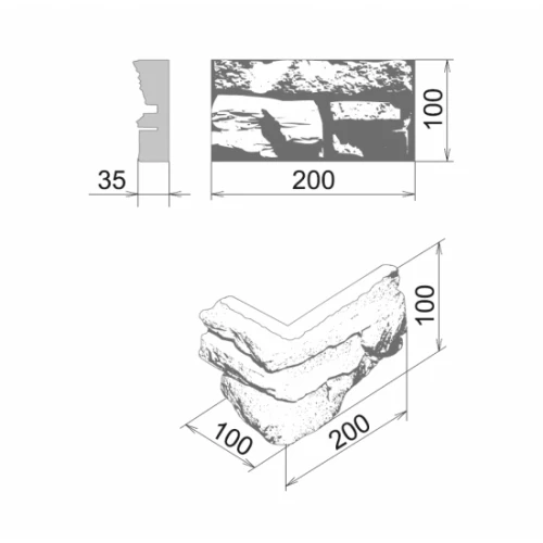Декоративный камень Камелот Палермо светло-коричневый 094