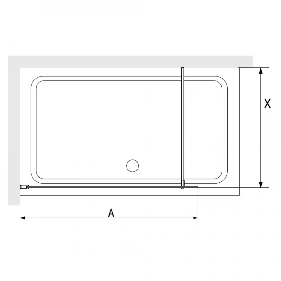 Перегородка для душа RGW WA-08 1100 06100811-151