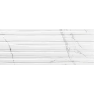 Настенная плитка Azulev Calacatta Branches White Mate SlimRect белый 24,2x64,2 см