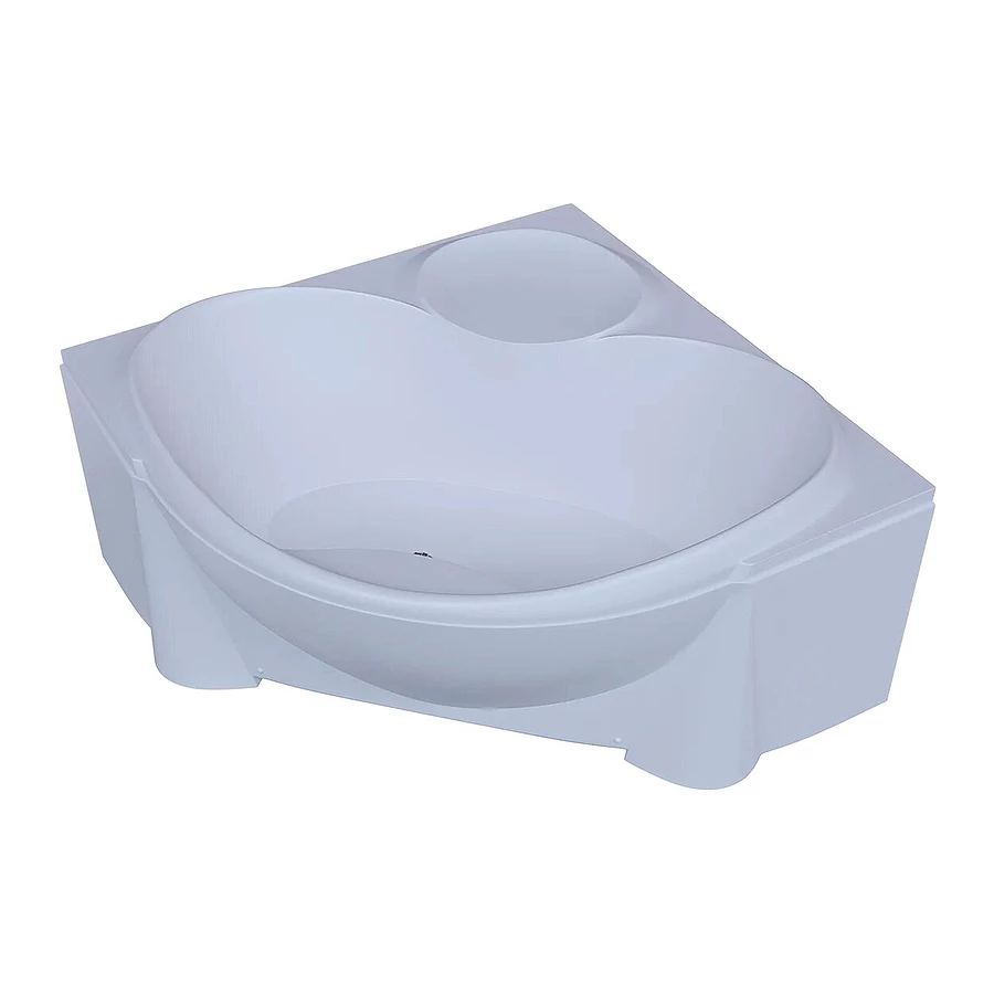 Акриловая ванна Aquatek Эпсилон с фронтальным экраном вклеенный каркас EPS150-0000066 150х150 см