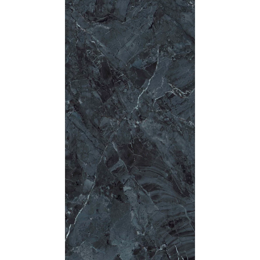 Керамогранит Belleza Covelano Teal High Glossy глянцевый черный 120х60 см