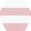 Керамогранит Codicer Hex. Porto Capri Pink розово-белый 25x22 см