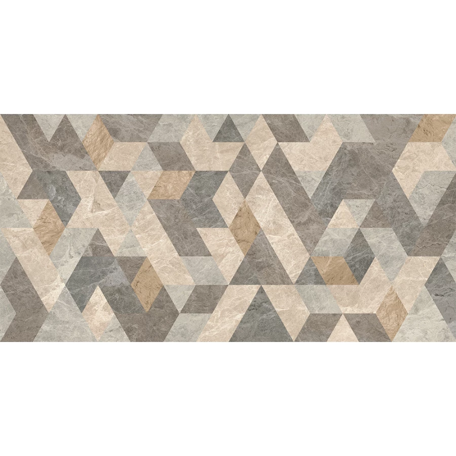 Керамогранит Vitra Marmostone Декор Микс Гео 7ЛПР R 8мм K951329LPR01VTER 120х60 см