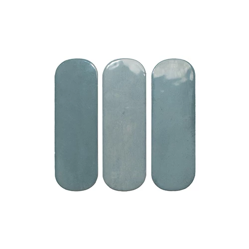 Плитка настенная DNA Calema Oval Ocean Gloss глянцевая синяя 16х5,2 см