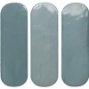 Плитка настенная DNA Calema Oval Ocean Gloss глянцевая синяя 16х5,2 см