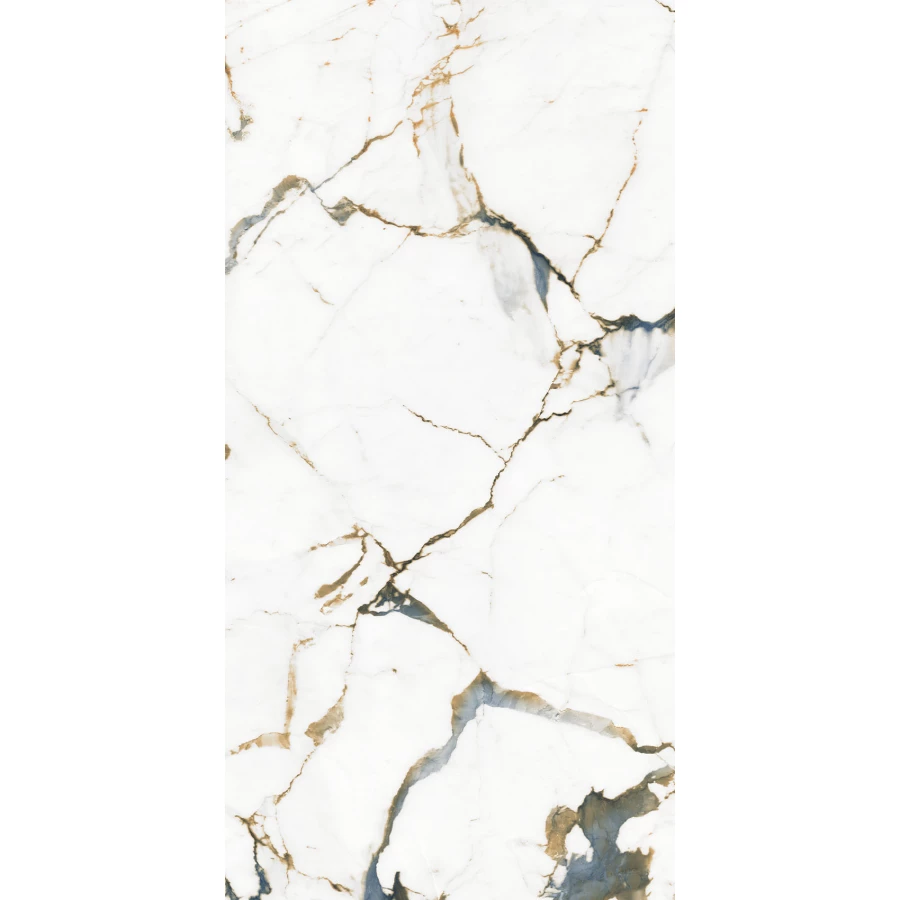 Керамогранит Realistik Andes Blanco Gold Blue polished 120х60 см