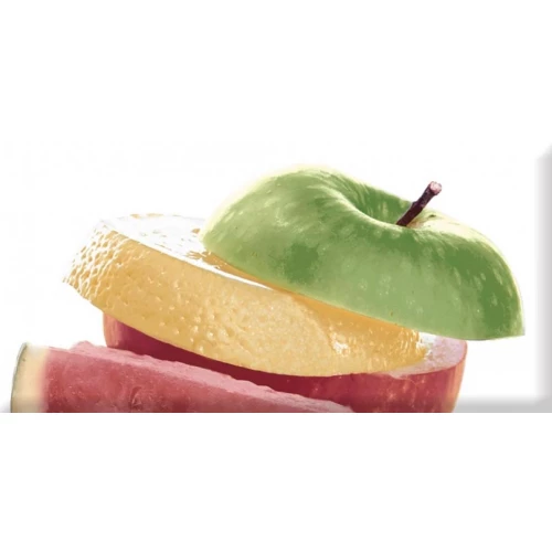 Плитка настенная Absolut Keramika Monocolor Decor Fruit Mosaic 01 глянцевая многоцветная AK0837 20х10 см