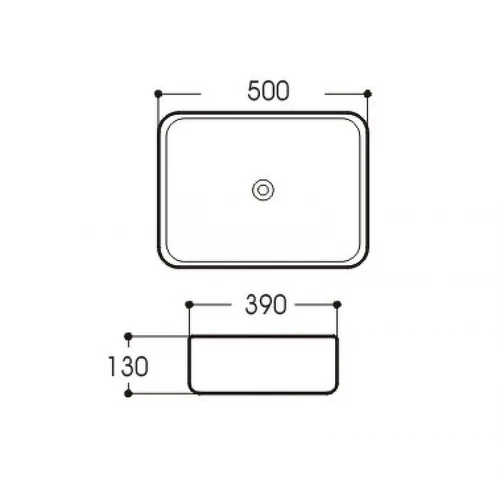 Раковина накладная Aquatek Вега AQ5515-00 50х39 см