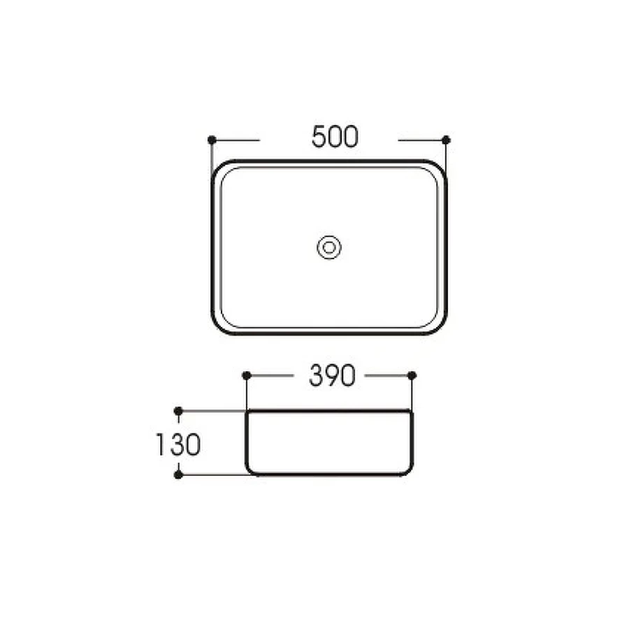 Раковина накладная Aquatek Вега AQ5515-00 50х39 см