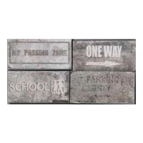 Керамогранит Cir Ceramiche New York Road Signs Mix Wall Street 1048426 20х10 см