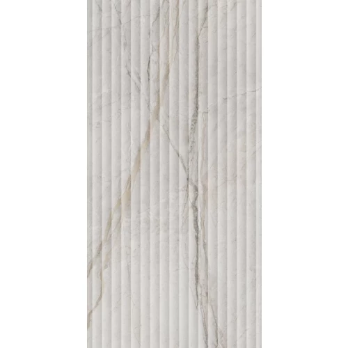 Плитка настенная Kerama Marazzi Ифран структура обрезная глянцевая светло-серая KM6012B0110R 119,5х60 см