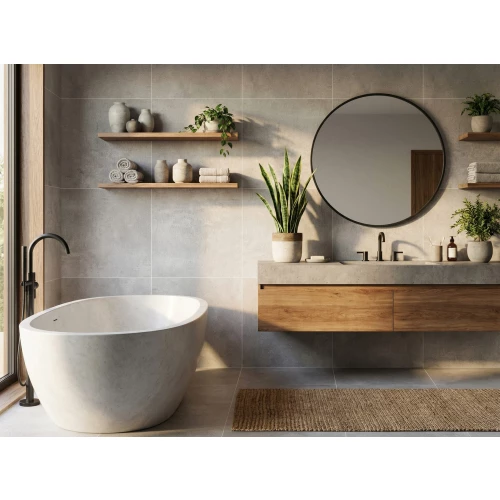 Керамогранит Vizavi Цемент матовый светло-серый ZA-L60308 60х60 см