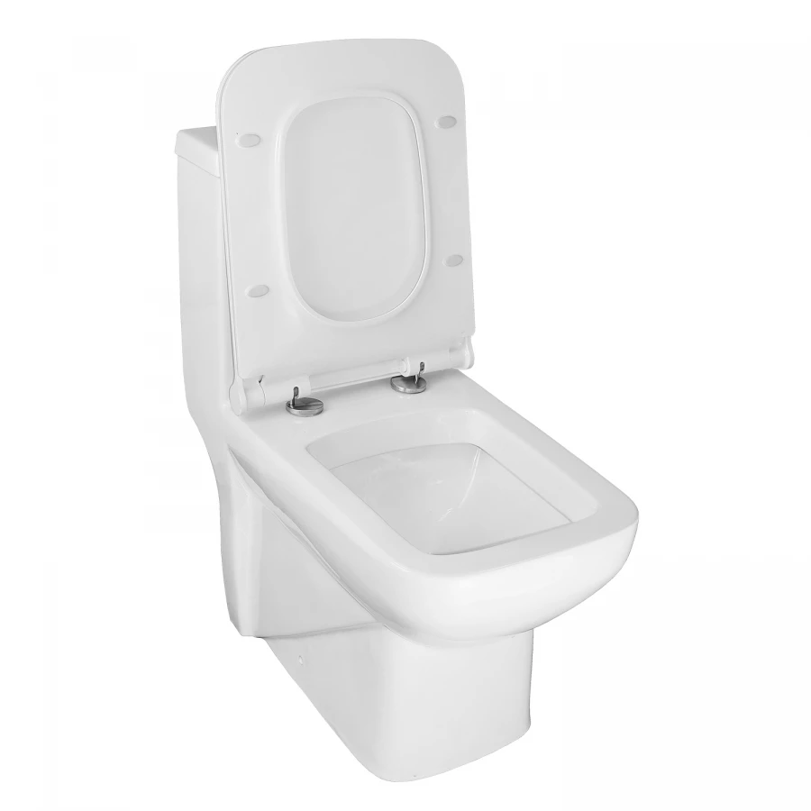 Унитаз-моноблок Azario Zeno ободковый с сиденьем slim микролифт AZ-1169 64х36.5х74 см