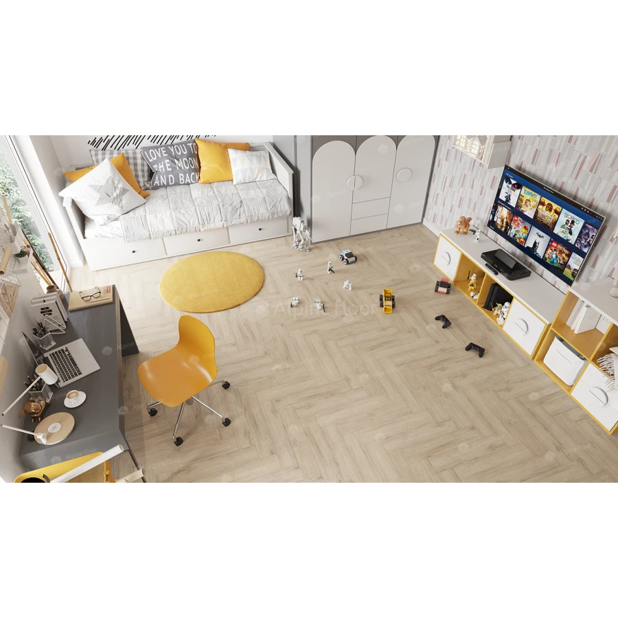 Плитка кварцвиниловая Alpine Floor Parquet LVT Дуб Антарес ECO 16-19 43 класс 2.5 мм 2.2278 кв.м. 59х11.8 см