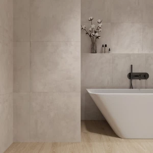 Керамогранит Arcadia Ceramica Cementum Bianco матовый бежевый RT6001-A 60х60 см