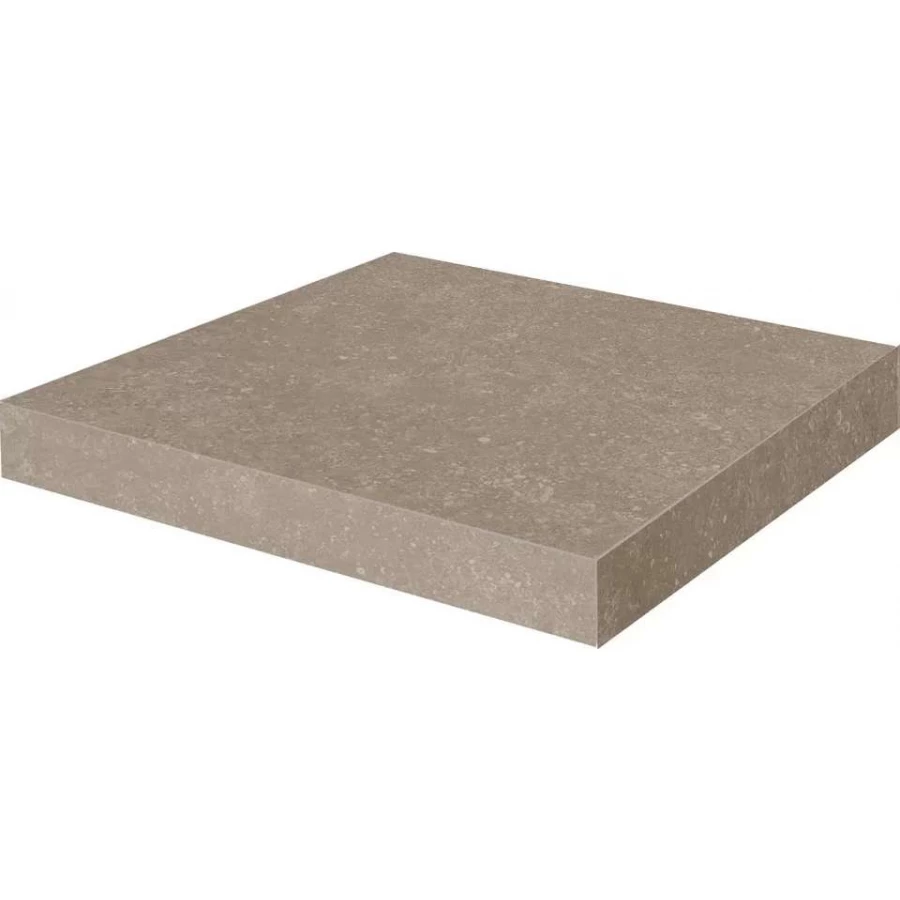 Ступень угловая клееная Kerama Marazzi Касабланка HP матовая обрезная бежевая KM6012G0181RGCA 33x33 см