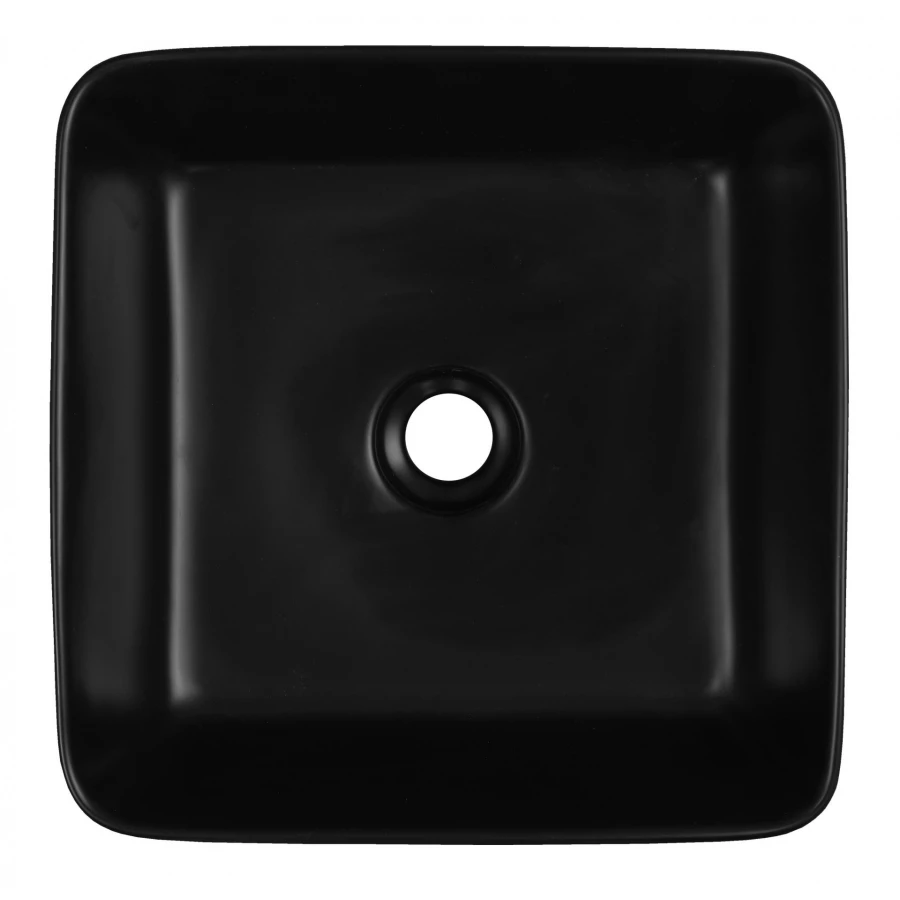 Раковина-чаша Azario накладная квадратная черный матовый AZ-2075-B-MB 39.5х39.5х15 см