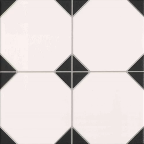 Керамогранит Realonda Ceramica Oxford Negro RO33N черно-белый 33,3*33,3 см