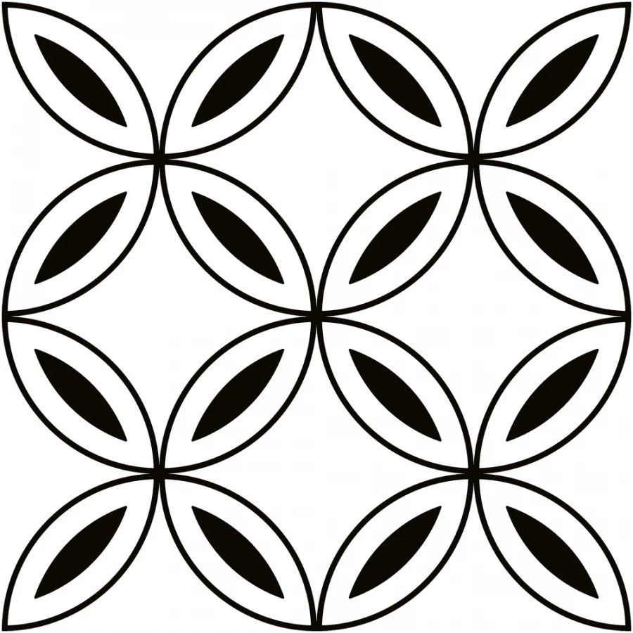 Керамогранит Cersanit Stream геометрия матовый белый 1,154 м2 A17922 29,8x29,8 см